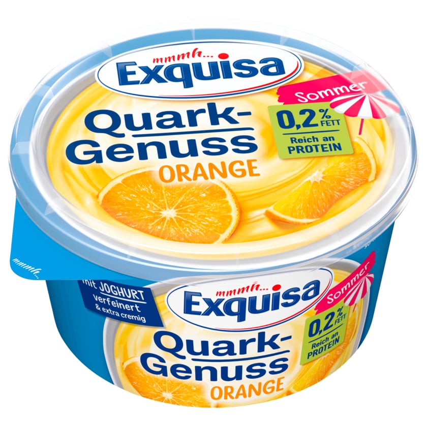 Exquisa Quark Genuss Orange 0,2% 500g